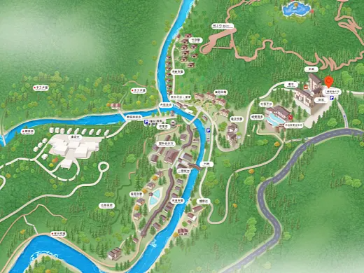 南宝镇结合景区手绘地图智慧导览和720全景技术，可以让景区更加“动”起来，为游客提供更加身临其境的导览体验。
